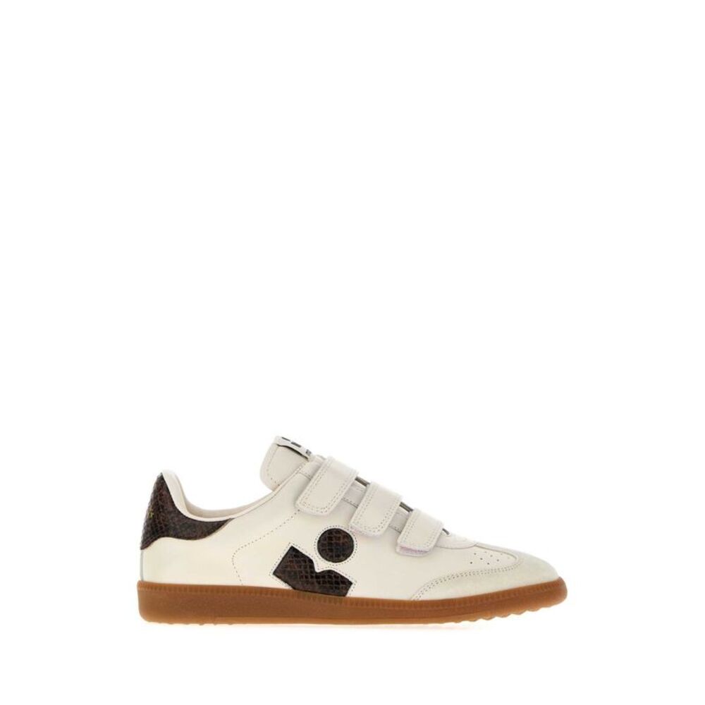 Isabel Marant Women Chalk Leather Beth Sneakers